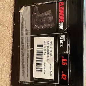 Icon Elsinore boot black size 8.5, worn twice